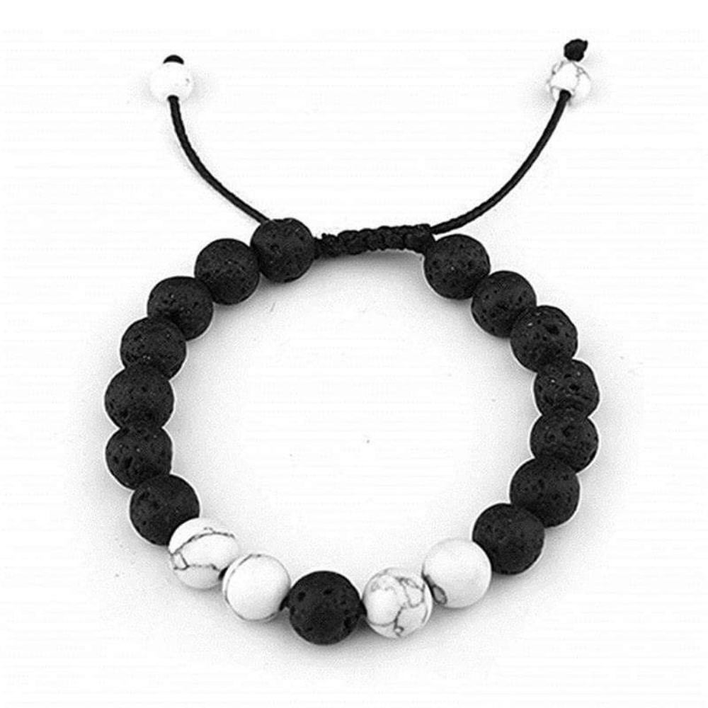 Adjustable Lava Rock Stone Aromatherapy Bracelet